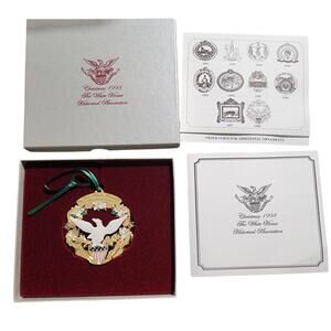 1998 The White House Historical Association Christmas Eagle Collectible Ornament
